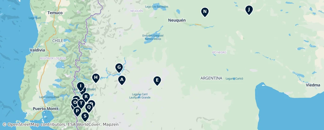 Map of Majestic Mountains and Alpine Vistas