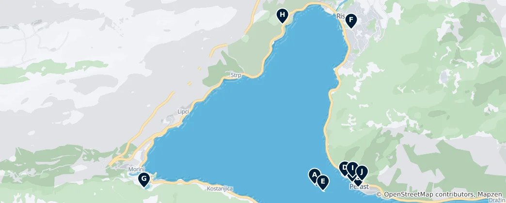Mapa Risanski zaliv Essentials