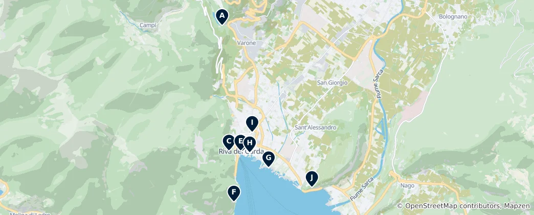 Mapa De Riva del Garda Essentials