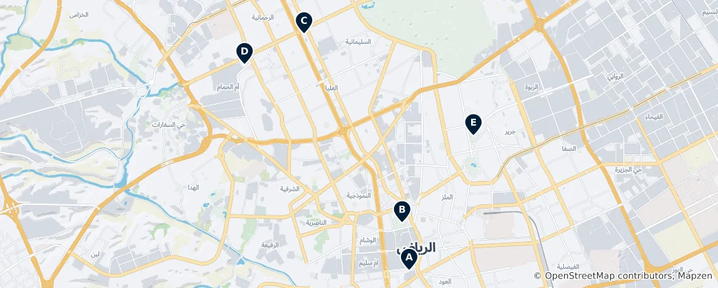 Mapa Editor's Choice Riyadh
