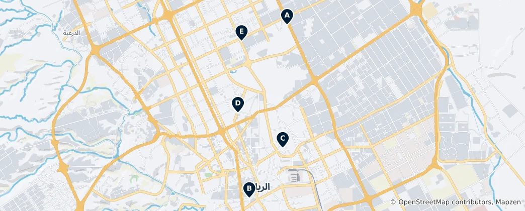 Karte von Hidden Gems of Riyadh