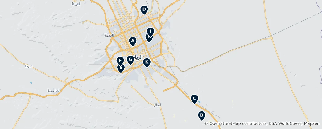 Mapa Riyadh 24/7 Eats
