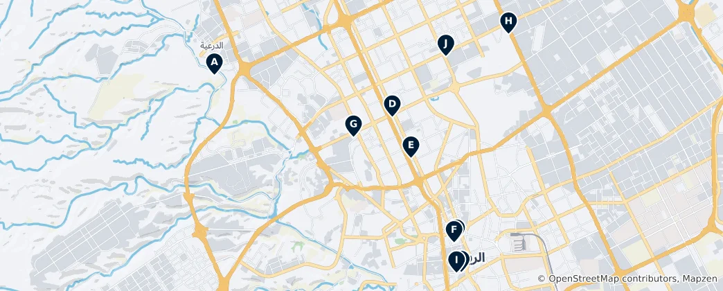 Mapa Riyadh Essentials