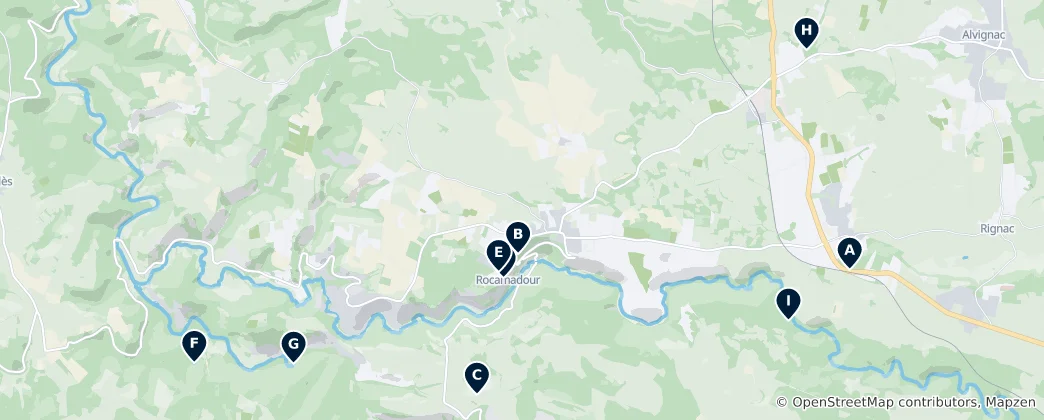 Map of Natural Wonders & Viewpoints