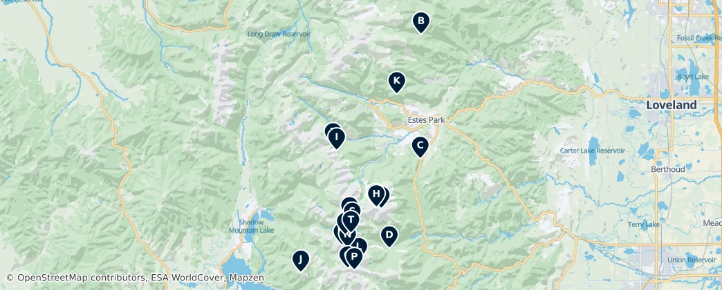 Map of Majestic Mountains and Peaks