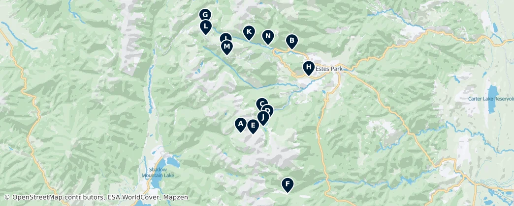 Mapa de Rocky Mountain National Park: The Absolute Essentials