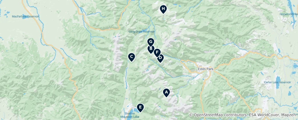 Mapa Scenic Viewpoints & Drives