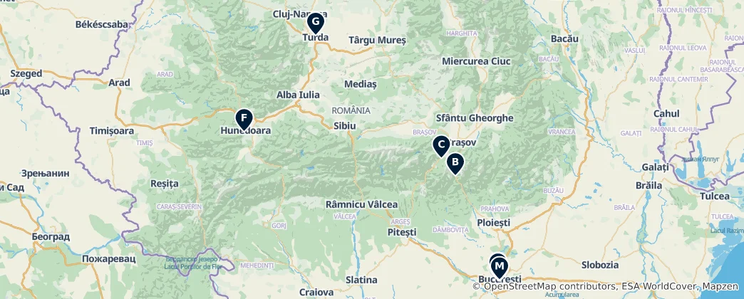 Map of Romania Essentials