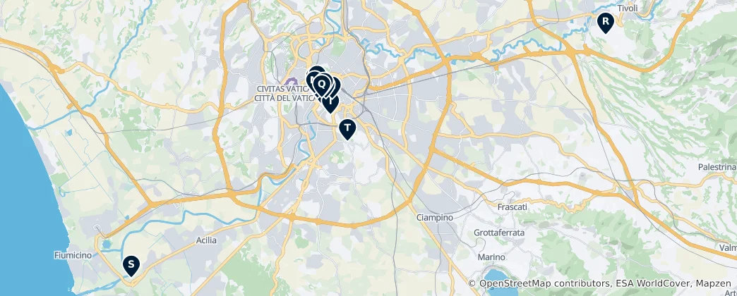 Mappa di Ancient Roman Ruins