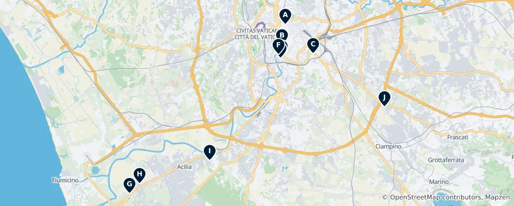 Mapa Włoskie Perły Kulinarne