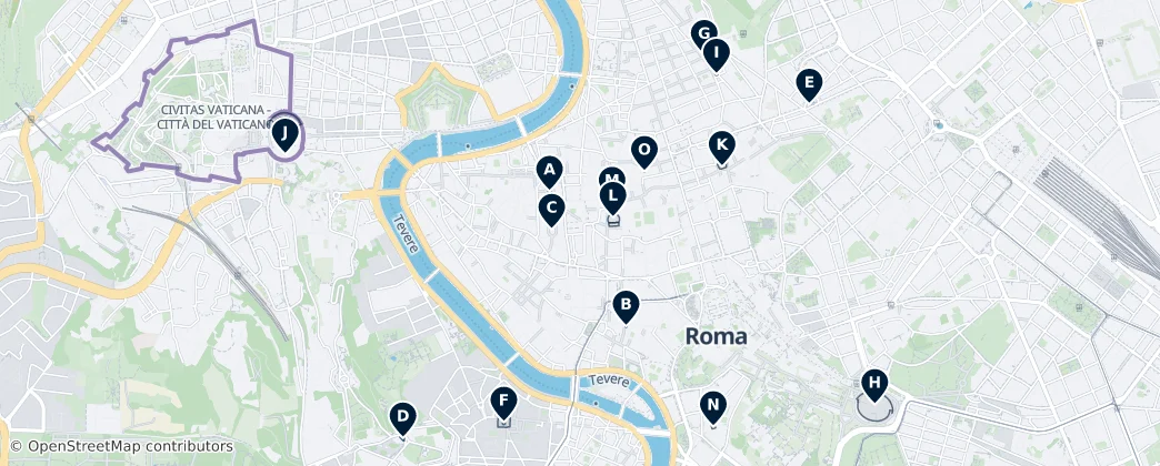 Fountains & Monuments — Map