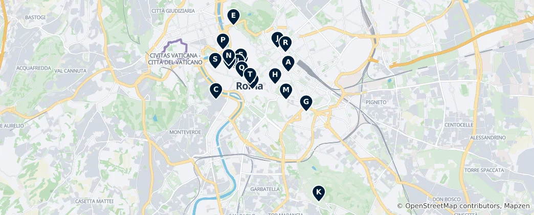Map of Historic Churches & Temples