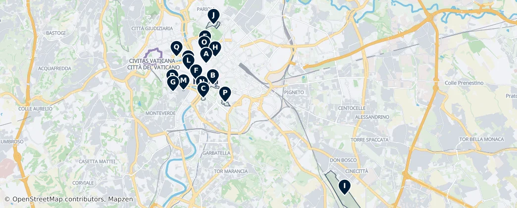 Parks & Gardens — Map