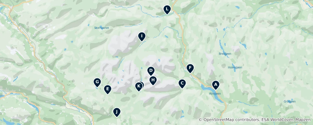 Mapa Rondane Essentials