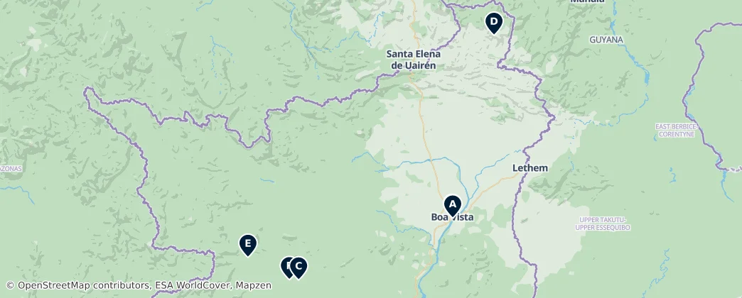 Natural Wonders — Mapa