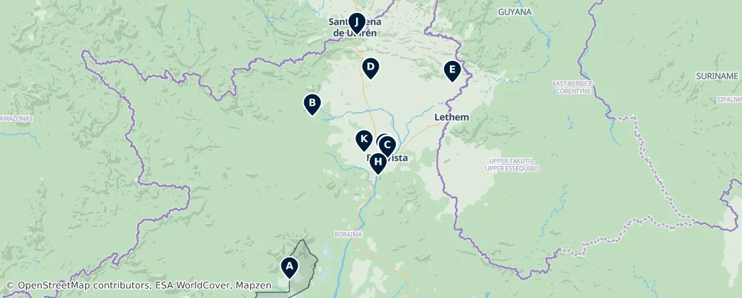 Roraima Essentials — 地图