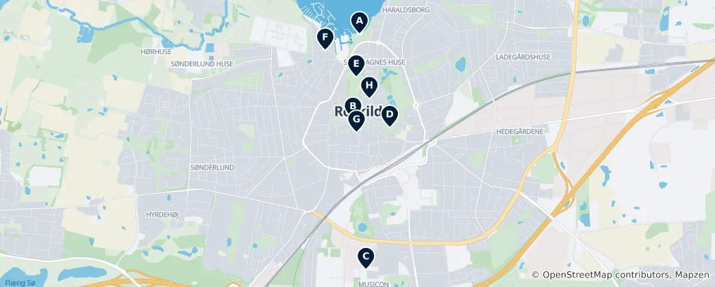 Map of Roskilde Essentials
