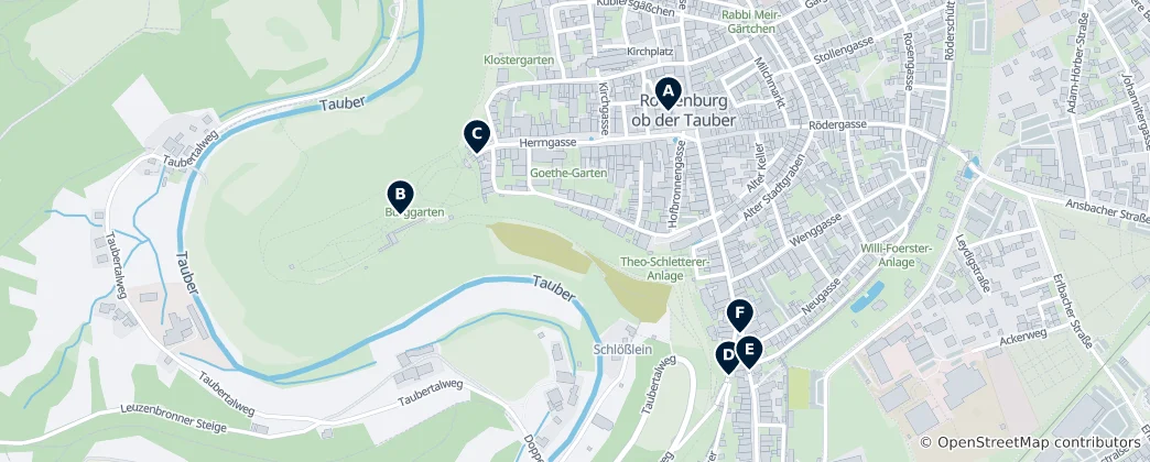 Map of Historic Squares & Gates
