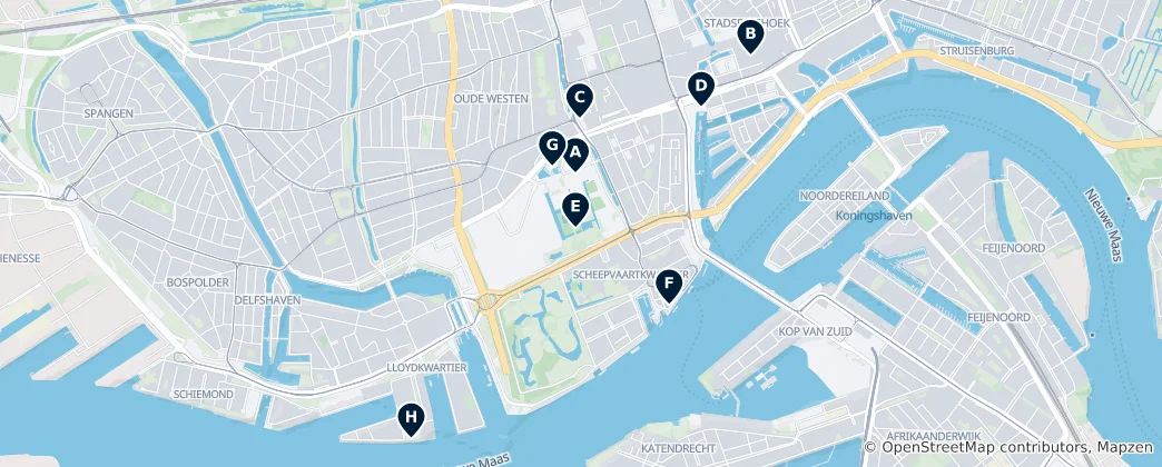 Map of Rotterdam Art & Sculpture