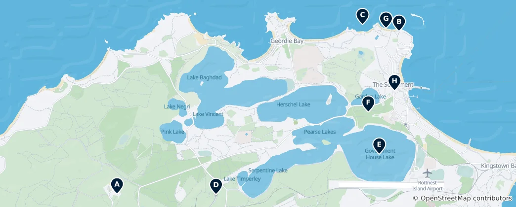 Mappa di Rottnest Island Essentials