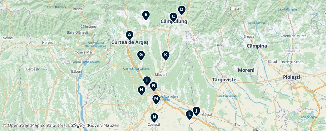 Romanian Orthodox Heritage — Térkép