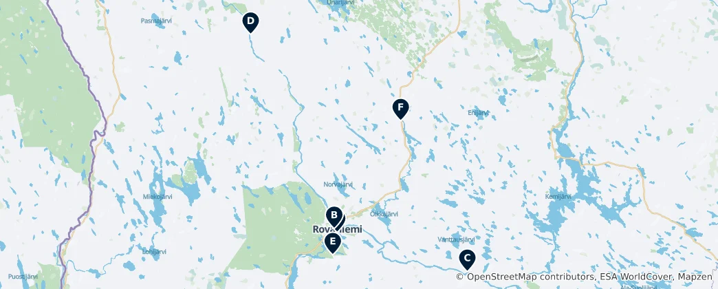 Karte von Notable Religious Sites