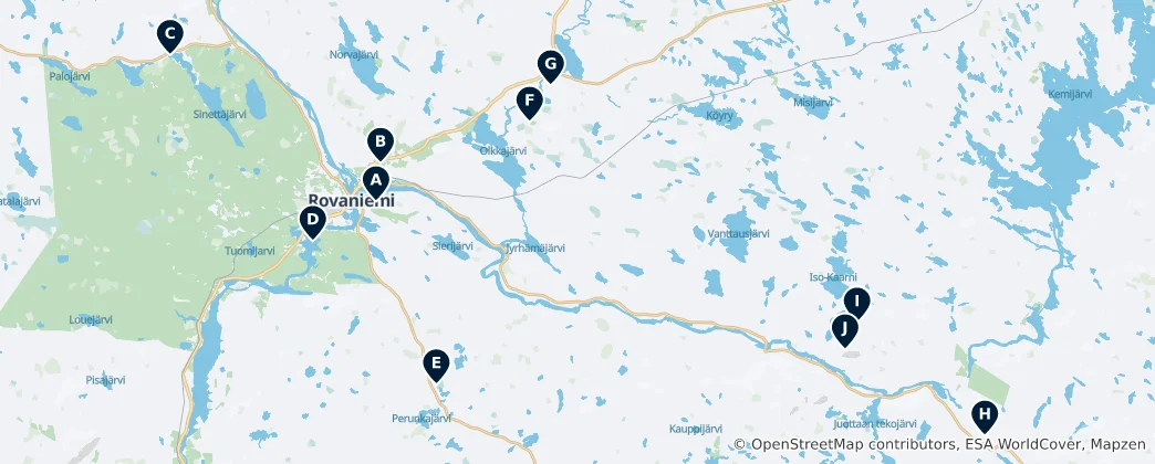 Mapa De Panoramic Viewpoints
