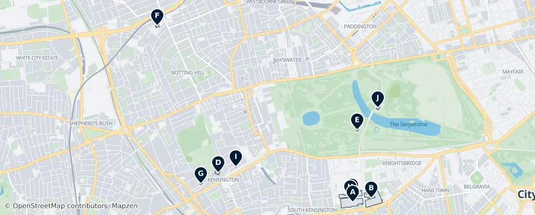 Museums & Art Galleries — Map