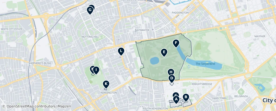 Royal Borough of Kensington and Chelsea Essentials — Map