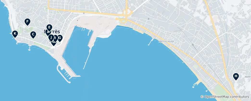 Mappa di Durrës Essentials