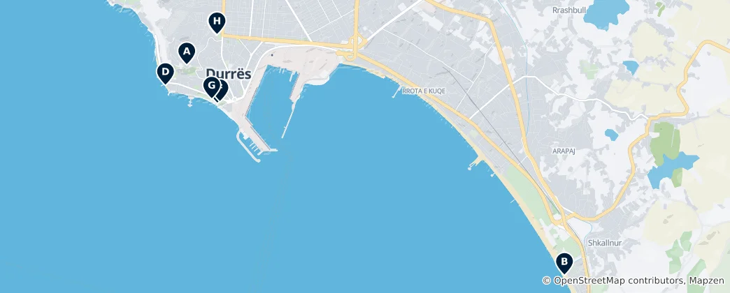 Mappa di Durrës