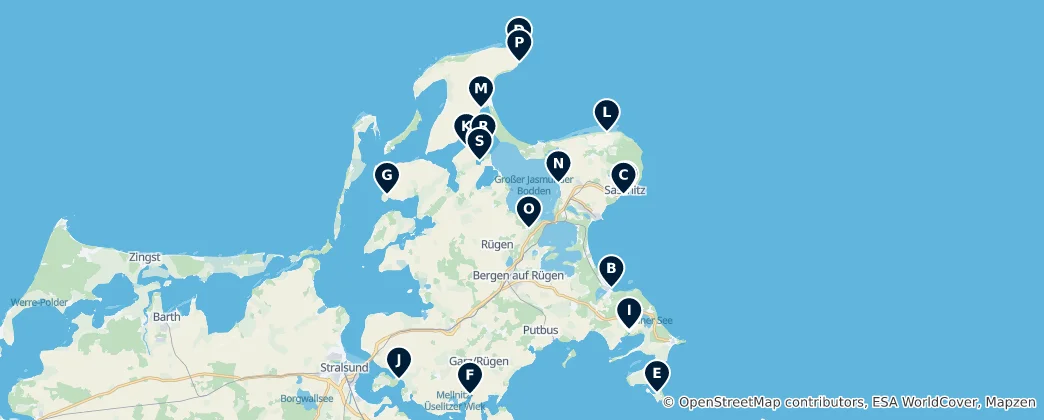 Map of Marinas and Piers