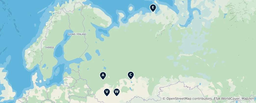 Kaart van Parks and Protected Areas