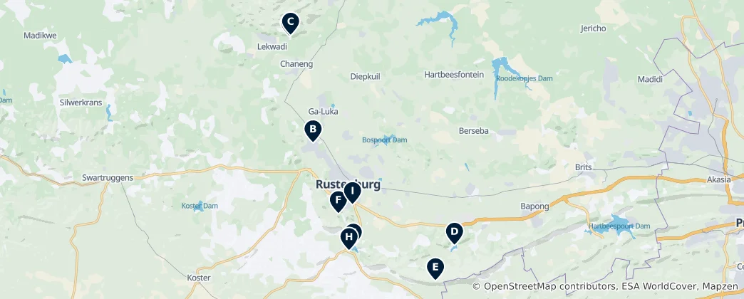 Carte de Rustenburg Essentials