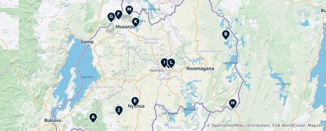 Map of Rwanda Essentials