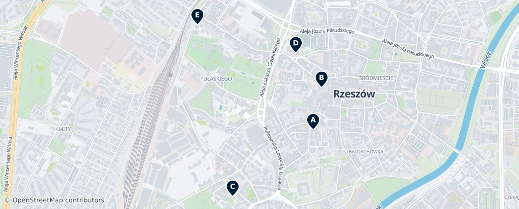 Historic Churches and Synagogues — mapa