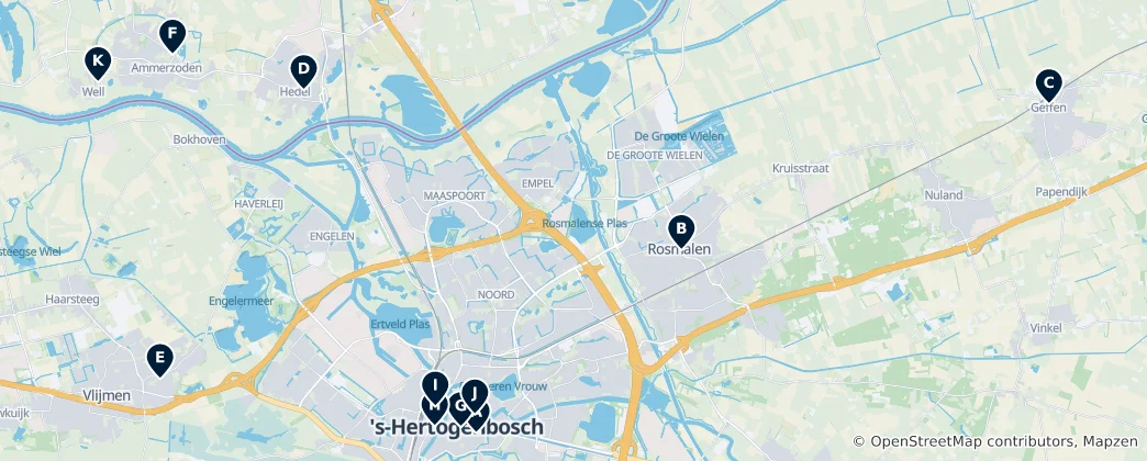 Map of Historic Landmarks