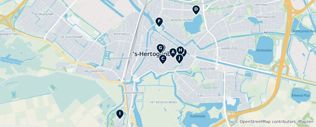Carte de 's-Hertogenbosch Essentials