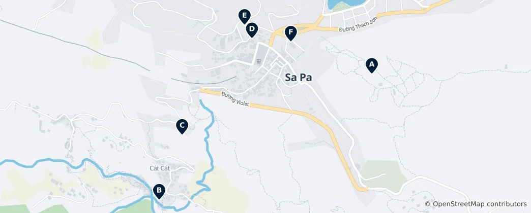 Mappa di Sa Pa's Must-See Highlights