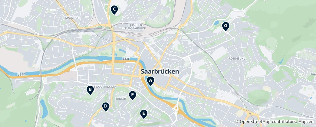 Carte de Parks & Outdoor Spaces