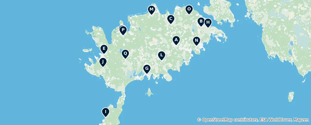 Map of Historic Churches of Saaremaa
