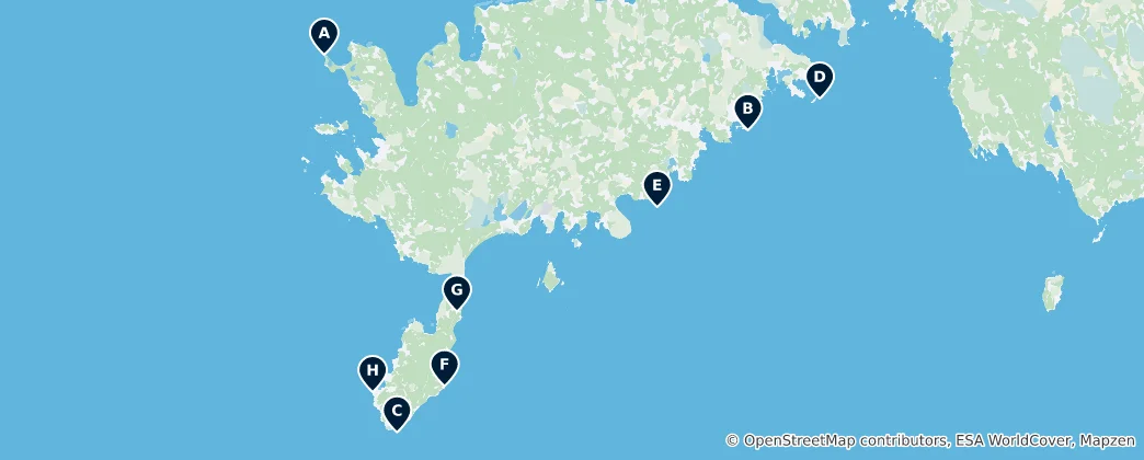 Map of Lighthouses of Saaremaa
