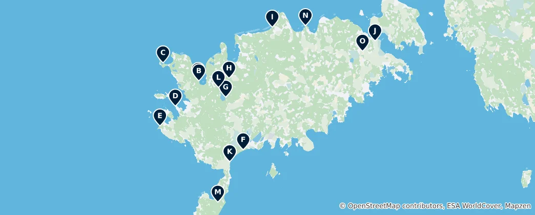 Mappa di Saaremaa Camping & Wilderness