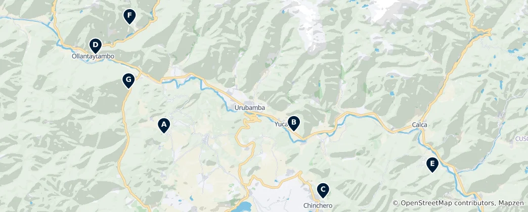 Mapa de Sítios Arqueológicos Inca