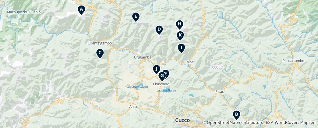 Mapa Natural Wonders