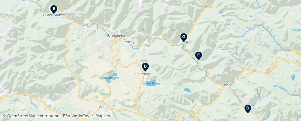 Map of Sacred Sites of the Valley