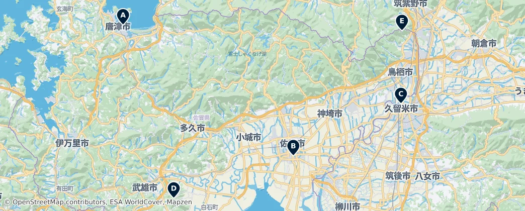 Castles & Ruins — Carte