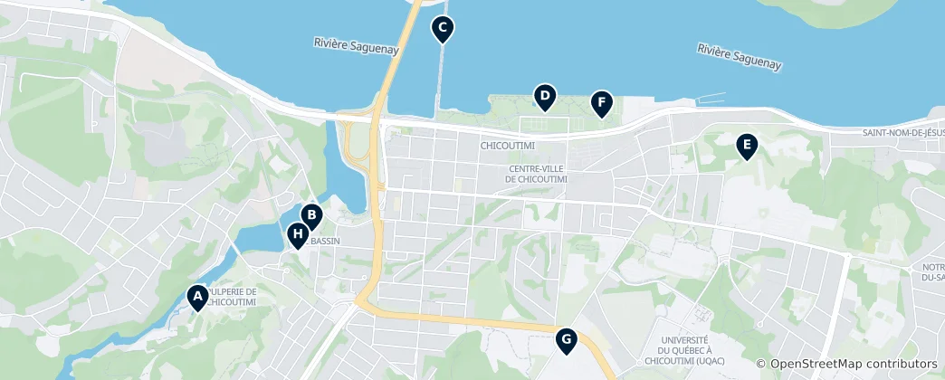 Mapa Saguenay Essentials