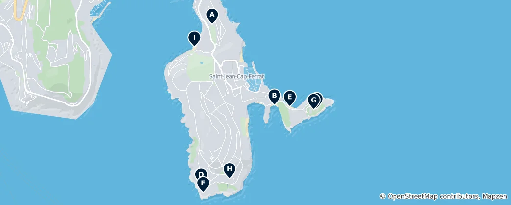 Mapa de Saint-Jean-Cap-Ferrat Essentials