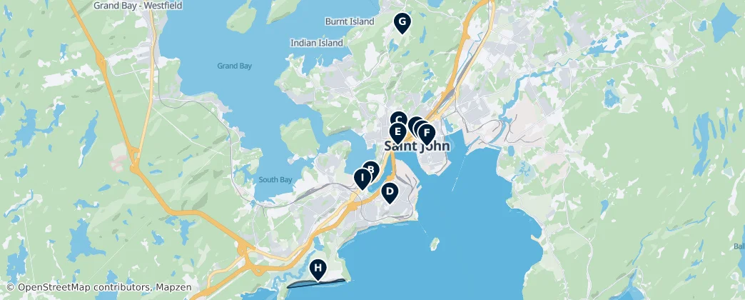 Saint John Essentials — Karte